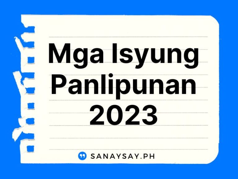 5 Halimbawa Ng Isyung Panlipunan Sa Pilipinas 2024 Sanaysay 4653