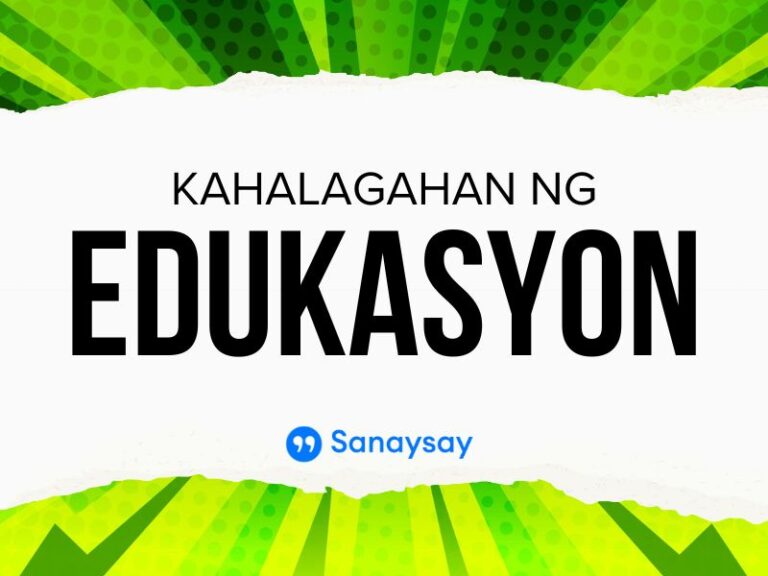 Kahalagahan Ng Edukasyon | SANAYSAY