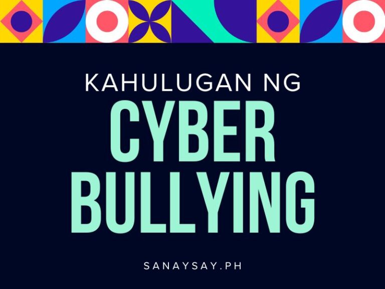 ano ang cyber bullying tagalog essay